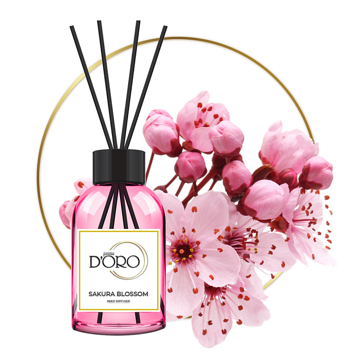 Gamma D'ORO Аромадиффузор для дома Цветение сакуры 100 мл SAKURA BLOSSOM