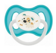Сanpol babies Пустышка-соска латексная  (круглая, со светящ.колечком 6-18 мес) 23/278 (бирюза)