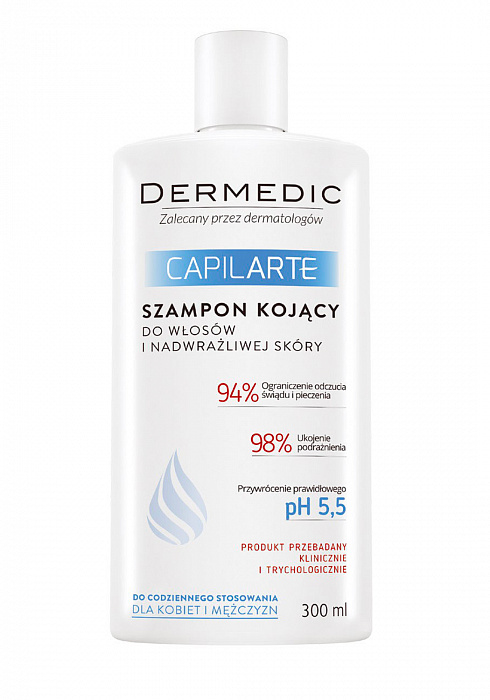 Dermedic CAPILARTE Шампунь успокаивающий для волос сверхчувств. кожи головы 300мл