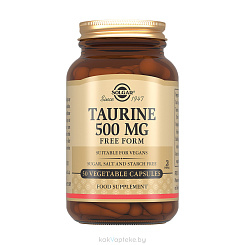 Solgar Таурин 500 мг, БАД капсулы №50