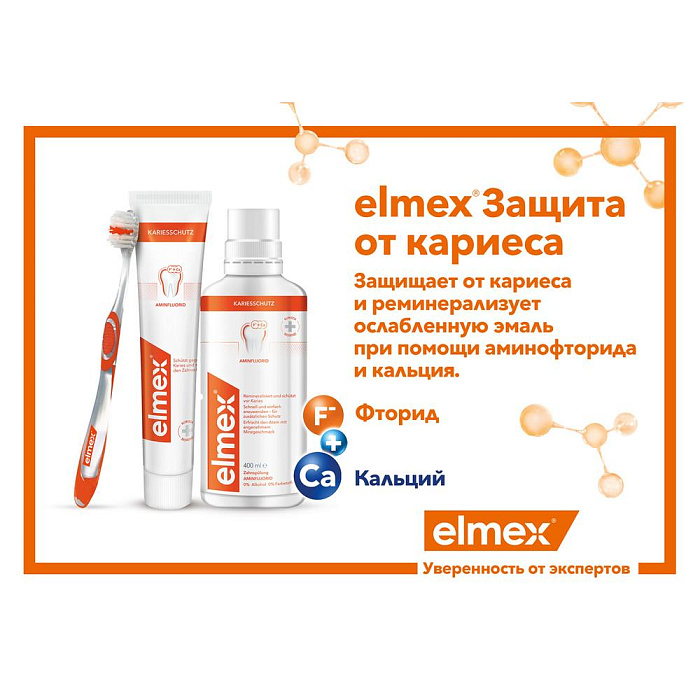 Elmex Caries Protection Ополаскиватель для полости рта, 400 мл