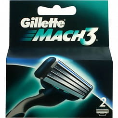 Gillette Mach 3 Сменные кассеты для безопасных бритв 2 шт