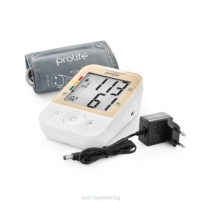 Измеритель артериального давления автоматический Prolife PA2 Basic AD(c адаптером,с манжетой 22-42 см)  (BPCB0A-3H)