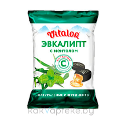 Леденцовая карамель с вит С со вкусом эвкалипта с ментолом масса 3,8г (бон-бон)