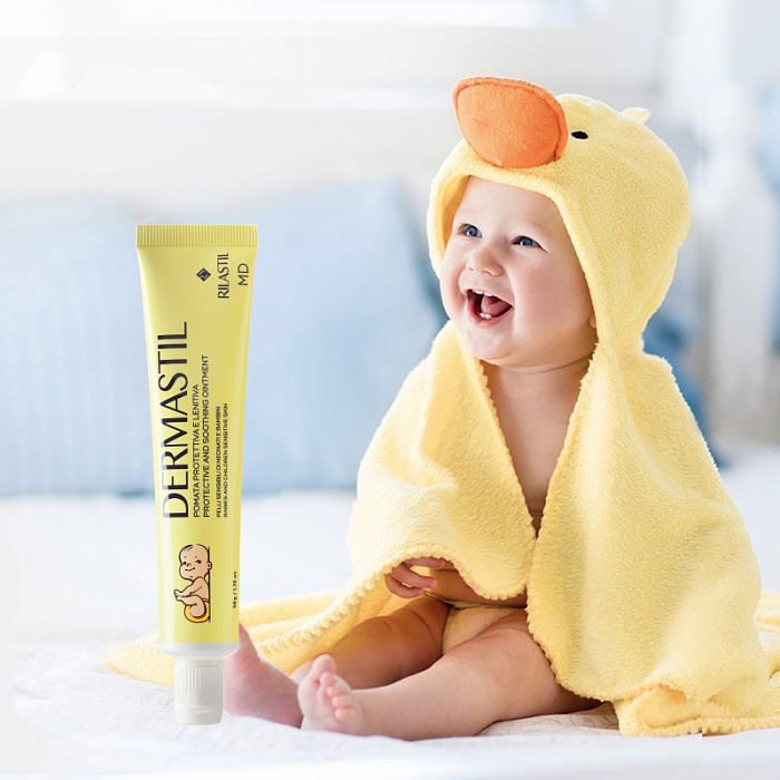 Rilastil DERMASTIL Защитный и успокаивающий крем для младенцев и детей с чувствительной кожей, 50 г