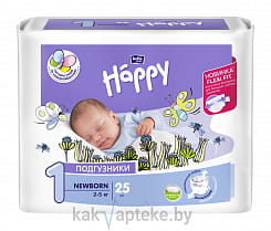 Bella Baby Happy newborn Подгузники гигиенические для детей (Flexi Fit), 25 шт