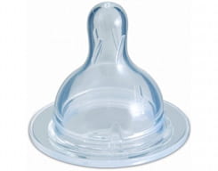 Сanpol babies Соска молочная силиконовая (круглая, для бутылочек с широким горлом, быстрый поток , 12+), 21/722