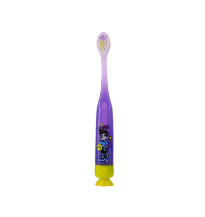 Longa Vita Kids Детская зубная щетка, арт. F-04, мигающая с присоской (мягкая от 3 лет А4) 1 шт