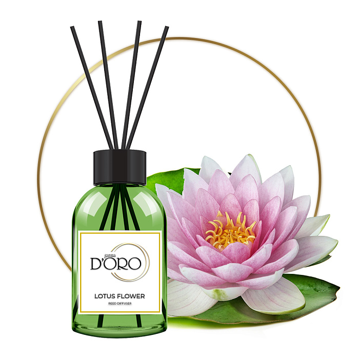 Gamma D'ORO Аромадиффузор для дома Цветок лотоса 100 мл LOTUS FLOWER