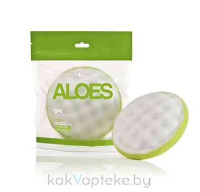 SUAVIPIEL Губка для мытья тела ALOES SPA SPONGE