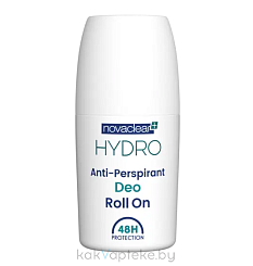 Novaclear Hydro антиперспирант дезодорант роликовый, 50 мл