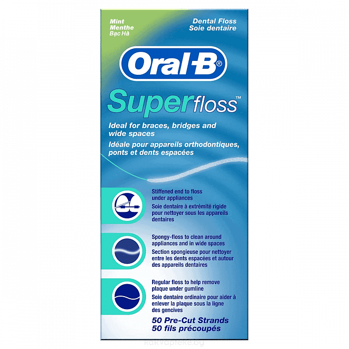 Oral-B Зубная нить Superfloss (Regular)