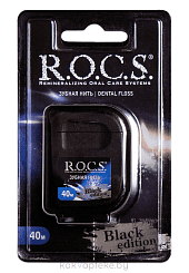 ROCS Зубная нить (флосс) Black Edition 40м