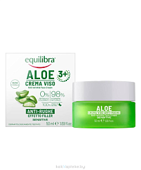 EQUILIBRA Алоэ Крем для лица против морщин c эффектом филлера 50 мл (новый дизайн)