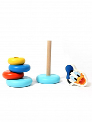 Уланик Пирамидка деревянная (Микки и его друзья. Дональд) арт. dis-dp5006