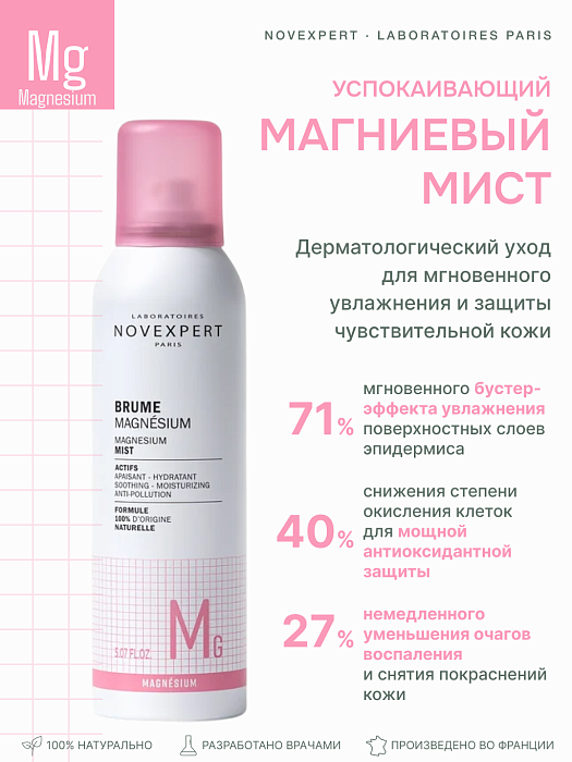 Novexpert Magnesium Мист для лица, 150 мл