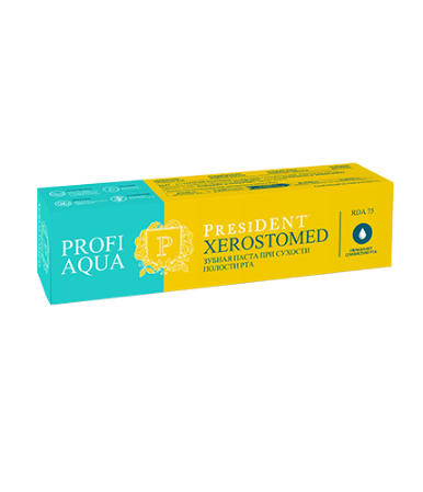 PRESIDENT PROFI AQUA Зубная паста Xerostomed (75 RDA), 50 мл