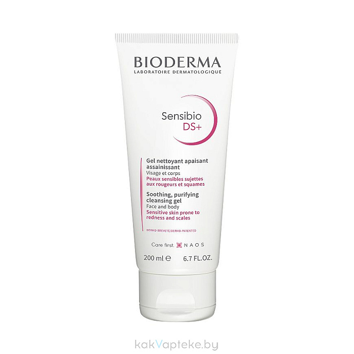 Bioderma Гель очищающий Sensibio DS+, 200 мл