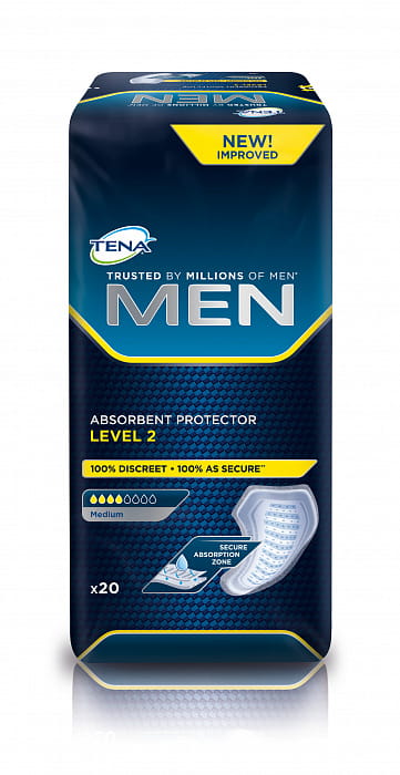 TENA Прокладки впитывающие для мужчин Men Medium (Level 2), 20 шт.