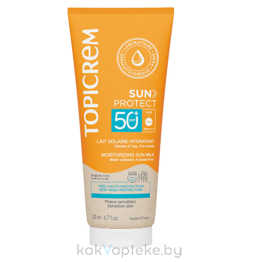 TOPICREM SUN PROTECT УВЛАЖНЯЮЩЕЕ СОЛНЦЕЗАЩИТНОЕ МОЛОЧКО SPF50+ 200 мл