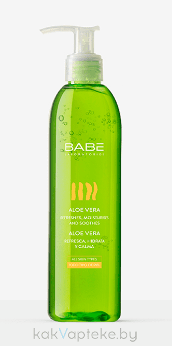 "LABORATORIOS BABE" Увлажняющий гель для тела Алоэ 100 %/ ALOE VERA 300 мл