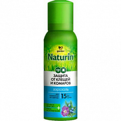 Гардекс Натурин (Gardex Naturin) Аэрозоль от клещей и комаров, 100мл