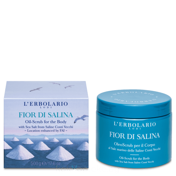 L'Erbolario FIOR DI SALINA Масло-скраб для тела 500 г