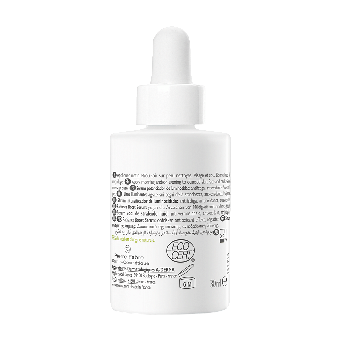 A-DERMA BIOLOGY ENERGY C Сыворотка, придающая сияние хрупкой коже 30 мл