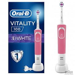 Braun ORAL-B Электрическая зубная щетка тип 3710 с з/у тип 3757 (Vitality3D White), 1 шт