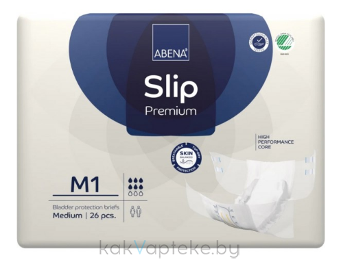 Abena Slip Premium M1 Подгузники для взрослых, 26 шт