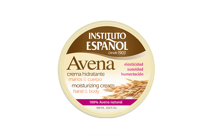 INSTITUTO ESPANOL Крем для рук и тела увлажняющий с экстрактом овса / AVENA MOISTURIZING CREAM hand & body линии AVENA, 400мл