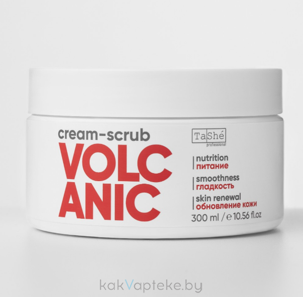 Tashe Professional Крем-скраб для тела "Smoothing volcanic cream-scrub", 300 мл