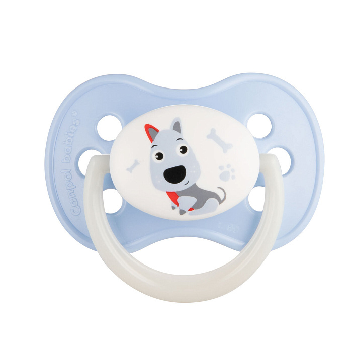Сanpol babies Соска-пустышка латексная круглая, 1 шт., (блистр) 0-6 мес. Арт.22/593_new