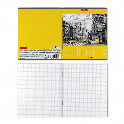ErichKrause  Тетрадь 48л Colored City, кл. 58275
