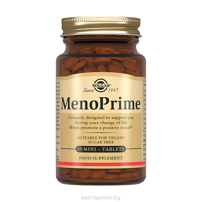 Solgar Мено Прайм, БАД таблетки №30