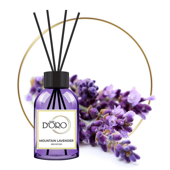 Gamma D'ORO Аромадиффузор для помещений Горная лаванда 100 мл MOUNTAIN LAVENDER