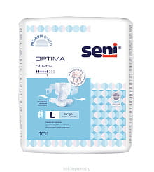 Seni Optima large Подгузники для взрослых с пояском 10 шт