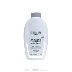 BYPHASSE Гель для душа и шампунь 2в1 Urban Swing для мужчин 600 мл