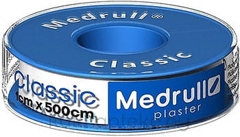 Пластырь рулонный белого цвета на текстильной основеMedrull "Classic" 1см х 500см