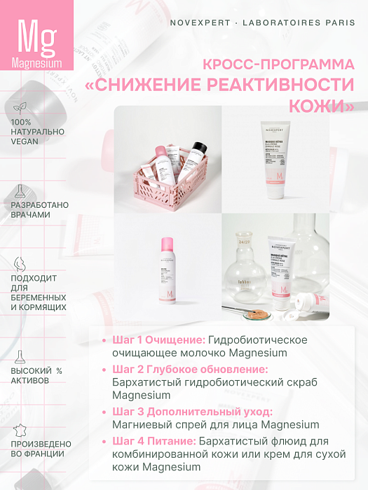 Novexpert Magnesium Гидробиотическое очищающее молочко, 30 мл