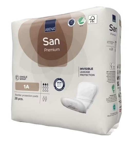 Abena San Premium (1А) Прокладки одноразовые урологические для взрослых, 28 шт