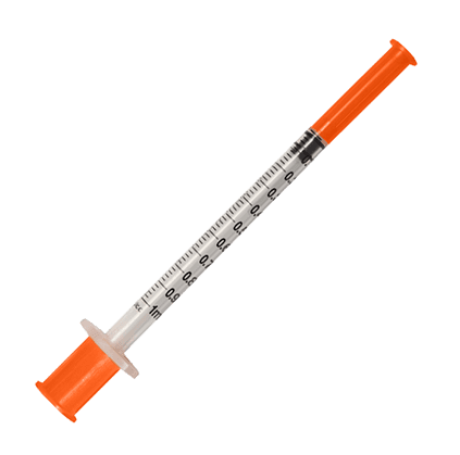 Шприц Avanti Medical трёхкомпонентный однократного применения стерильный с иглой инсулиновый 1,0мл