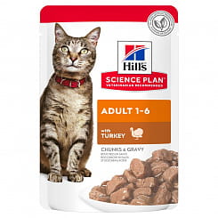 Hill's SP Пауч влажный корм для взрослых кошек (индейка), 85г 604005