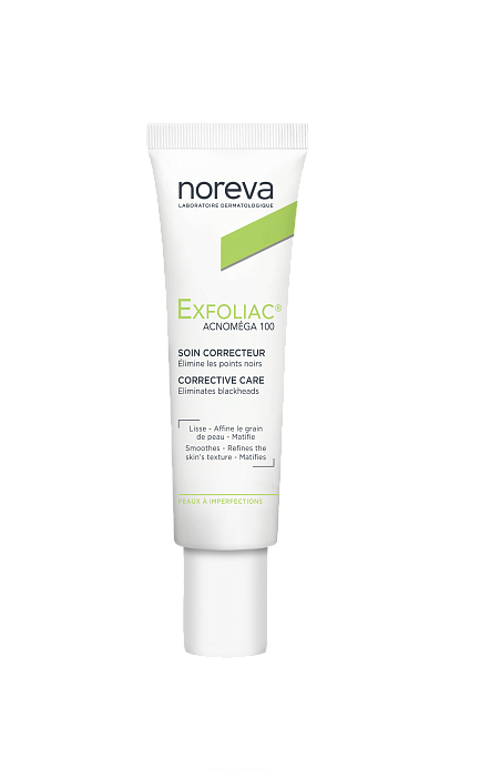 NOREVA ЭКСФОЛИАК Акномега 100 корректирующий крем для лица, 30 мл