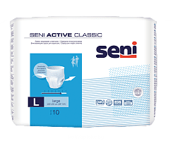 SENI ACTIVE CLASSIC large Трусы впитывающие для взрослых 10 шт