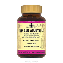 Solgar Мультивитаминный и минеральный комплекс для женщин, БАД таблетки №60