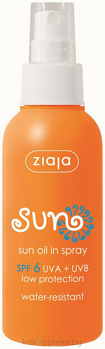 Ziaja  Sun SPF 6 Масло для загара в спрее, 125 мл