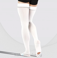 Изделия  медицинские  эластичные  компрессионные  ELAST,  TONUS: чулки компрессионные  с открытой зоной контроля на стопе, антиэмболические, унисекс ELAST 0403 Hospital  Iкк (18-21 mmHg)размер 5 рост 2 (белый)
