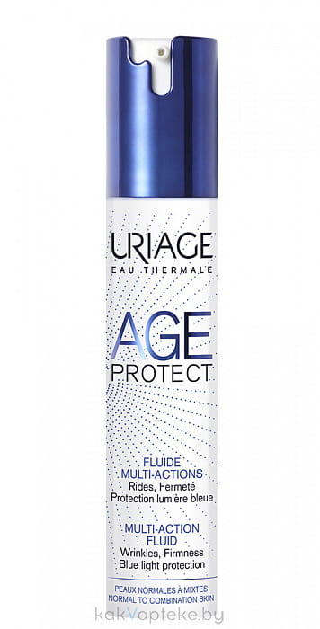 Uriage Флюид д/лица AGE PROTECT FLUIDE MULTI-ACTIONS многофункц. дневной, 40 мл