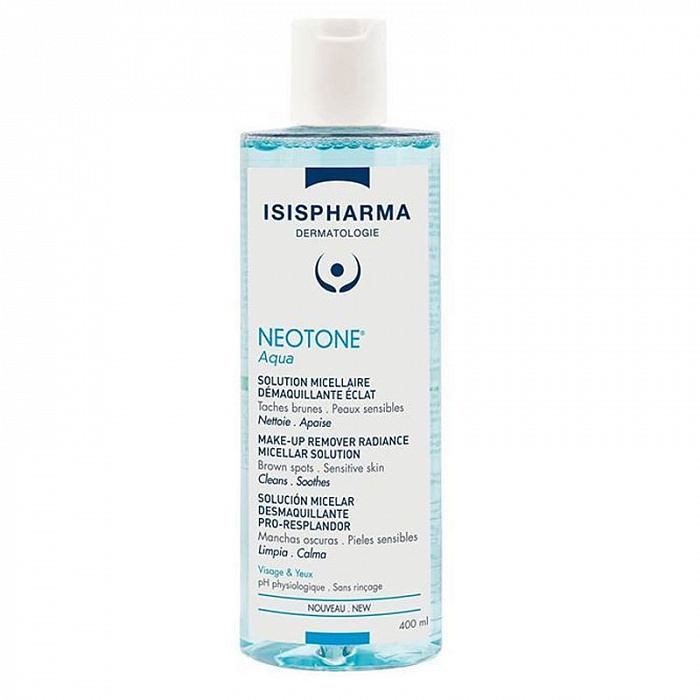 ISISPHARMA NEOTONE Aqua Мицеллярный раствор очищающий, осветляющий, 400 мл